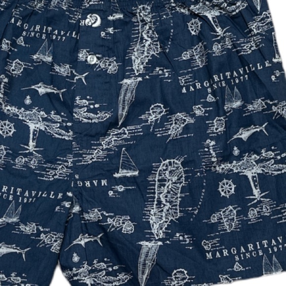 Margaritaville Shorts Men’s large Nautical Print Beachy Lounge - Picture 5 of 8